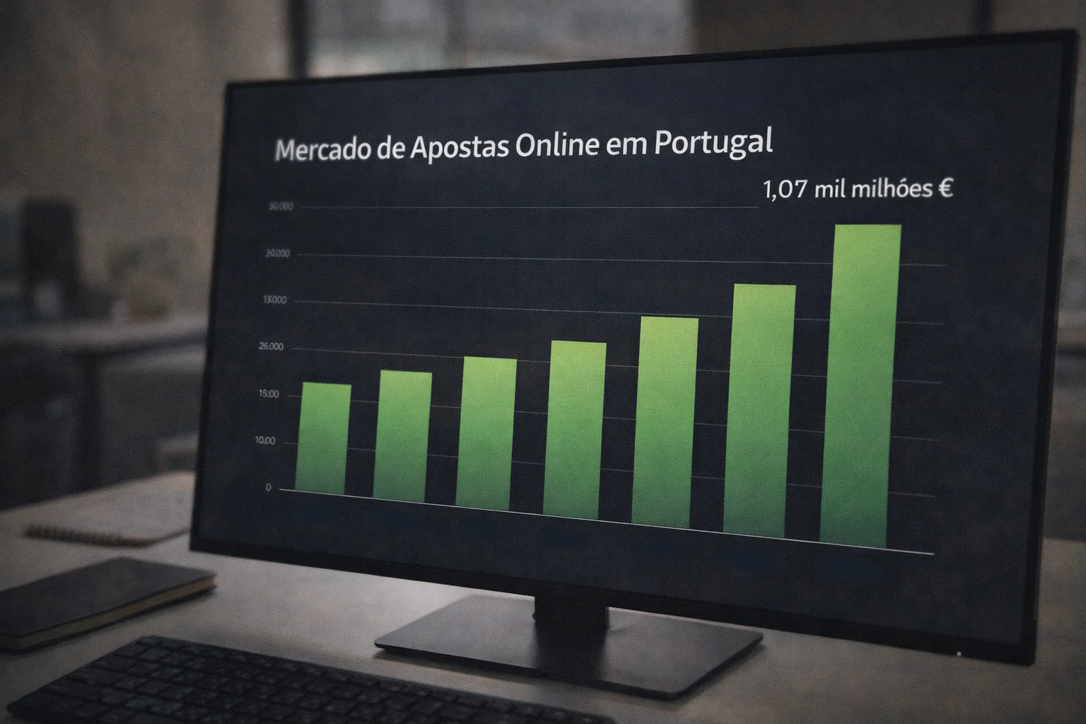 Crescimento do mercado de apostas online em Portugal 2024-2025: receita bruta e tendências