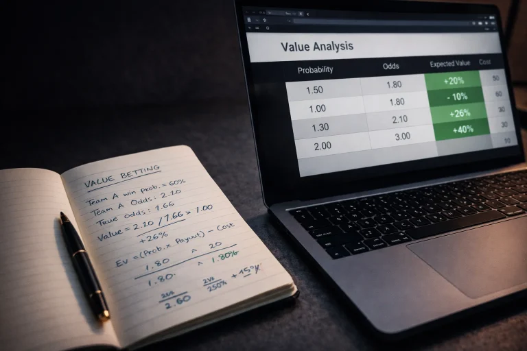 Value betting nas apostas desportivas: como encontrar odds com valor real e calcular expected value